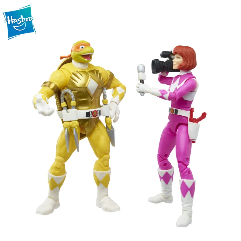 Hasbro Power Rangers Teenage Mutant Ninja Želve Aprila Michelangelo Figuric Model Collection Hobi Darila Igrače
