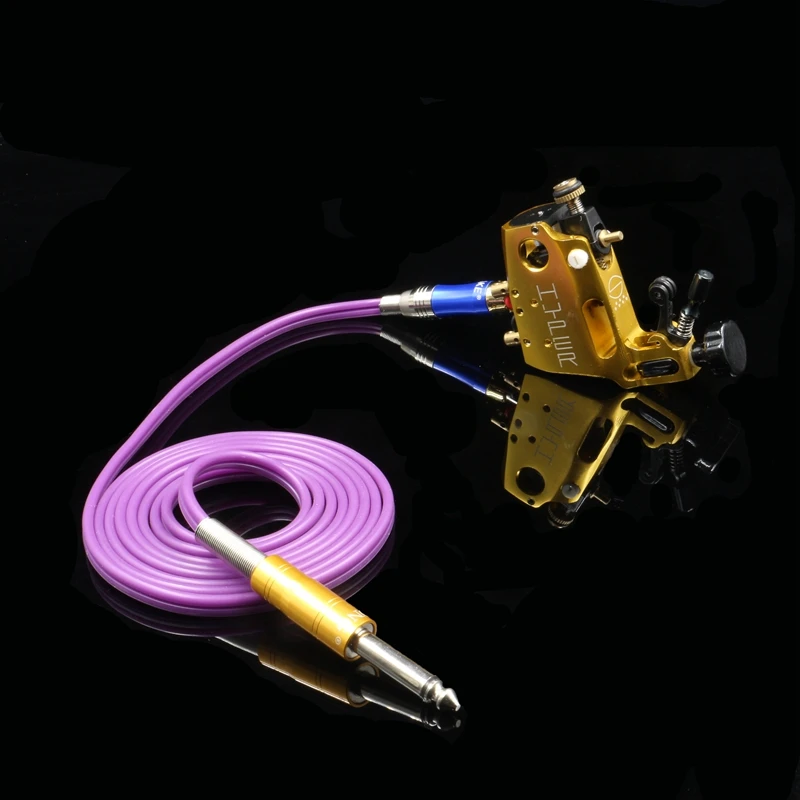 Vrhunska RCA Tatoo Posnetek vijolično Gume Silikonski Kabel Za Tatoo Napajalni kabel posnetek Tatoo Pralni Brezplačna Dostava TP-2109