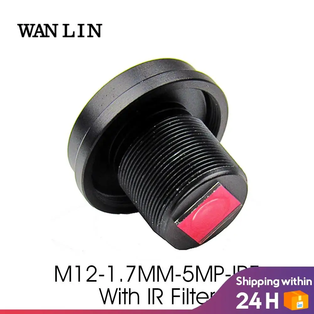 1,7 mm fisheye Objektiv M12 5.0 milijona slikovnih Pik z IR Filter za Akcijske Kamere,1/2.5