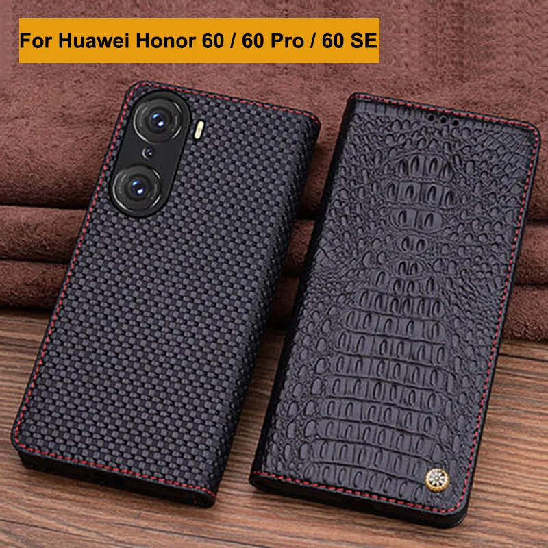 Ohišje Za Huawei Honor 60 telefon primeru Luksuznega usnja kritje Za Huawei Honor 60 Pro Pravega Usnja flip primerih SE honor60