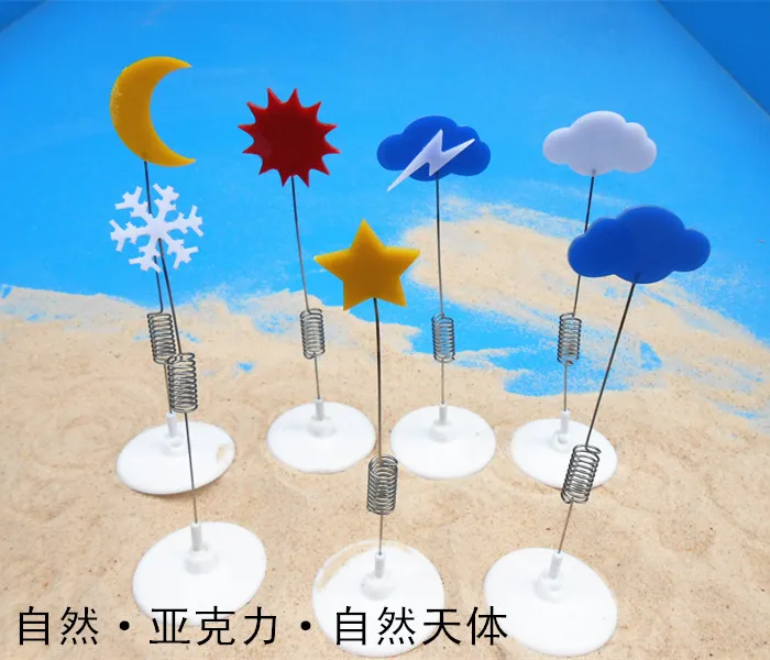 Duševno pesek v peskovniku igra z Sandplay psihološke productNature Sonce Luna Luna med Oblaki, Strele, Sneg Beli Oblaki 7pcs/set