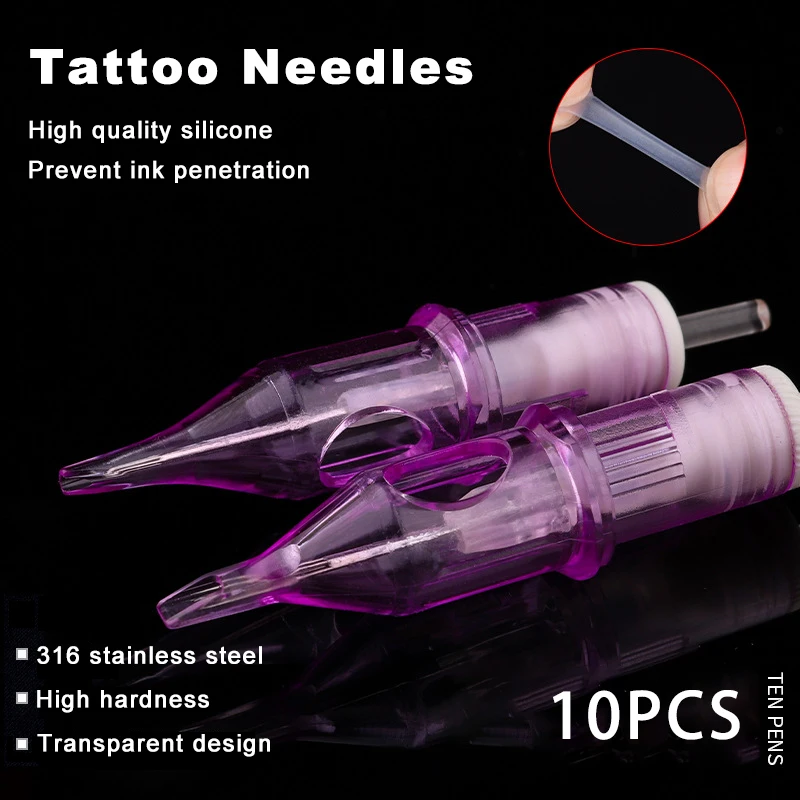 Tatoo Iglo Vložkov Strokovno Razpoložljivi Microblading Stalno Ličila Igle Za Tatoo Pralni Pero 10PCS RL RS RM M1