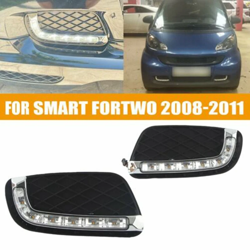 Za-Mercedes-Benz, Smart Fortwo 2008-2011 LED DRL Dnevnih Luči za Meglo Lučka