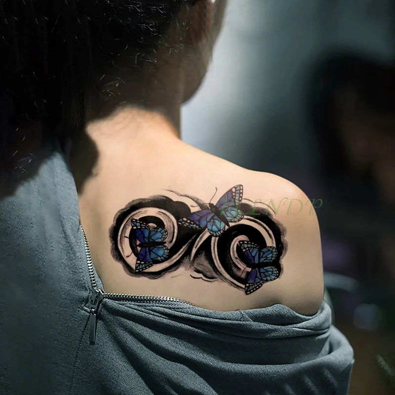 Nepremočljiva Začasni Tattoo Nalepke metulj, insektov, živali Ponaredek Tatto Flash Tattoo, Body Art tetovaže za Dekle, Žensk, Moških, otrok