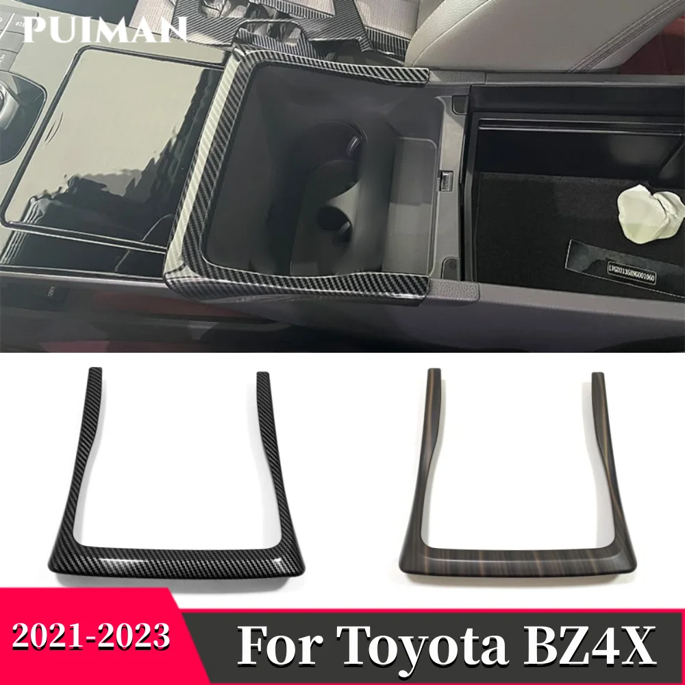 Za Toyota BZ4X EA10 2022 2023 Notranje zadeve Gear Box Dekorativni Okvir Vode Pokal Kritje trim trakovi Nalepke Zaščito Avtomobila Dodatki