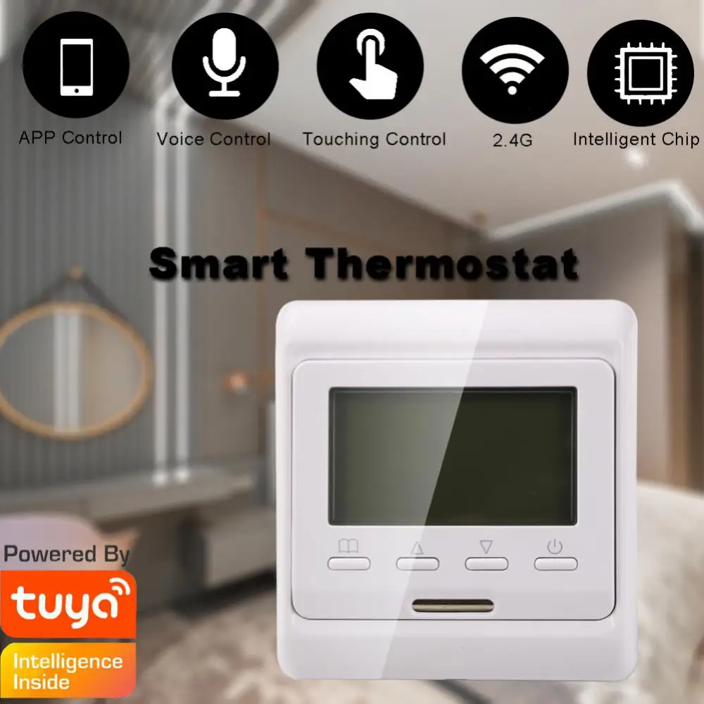 Tuya Smart M6.716 220V Pisane LCD Zaslon Programabilni Krmilnik Temperature Električno Talno Ogrevanje Sobni Termostat