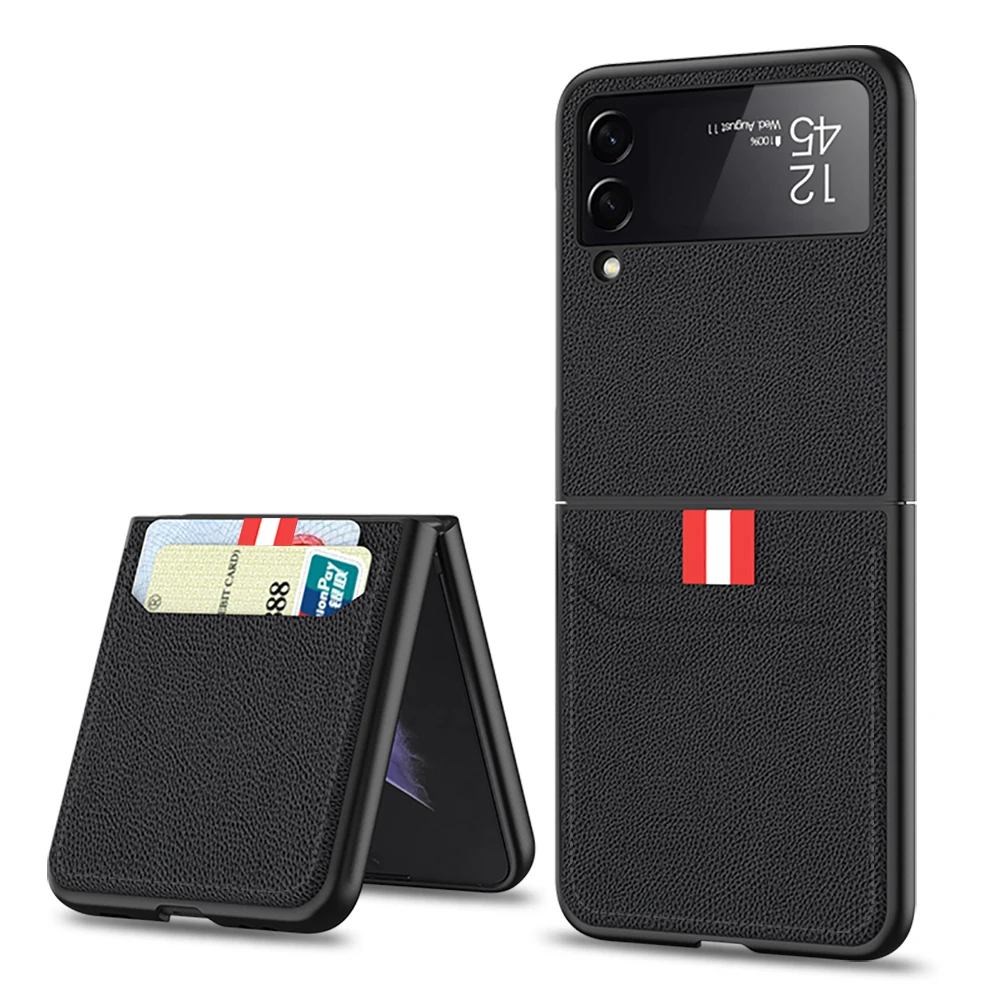 New Style za Galaxy Ž Flip 3 5G Telefon Primeru,PU Usnje Denarnice za Kartico sim Ohišje za Samsung ZFlip 3 ZFlip3 Z Flip3 Coque Funda Co