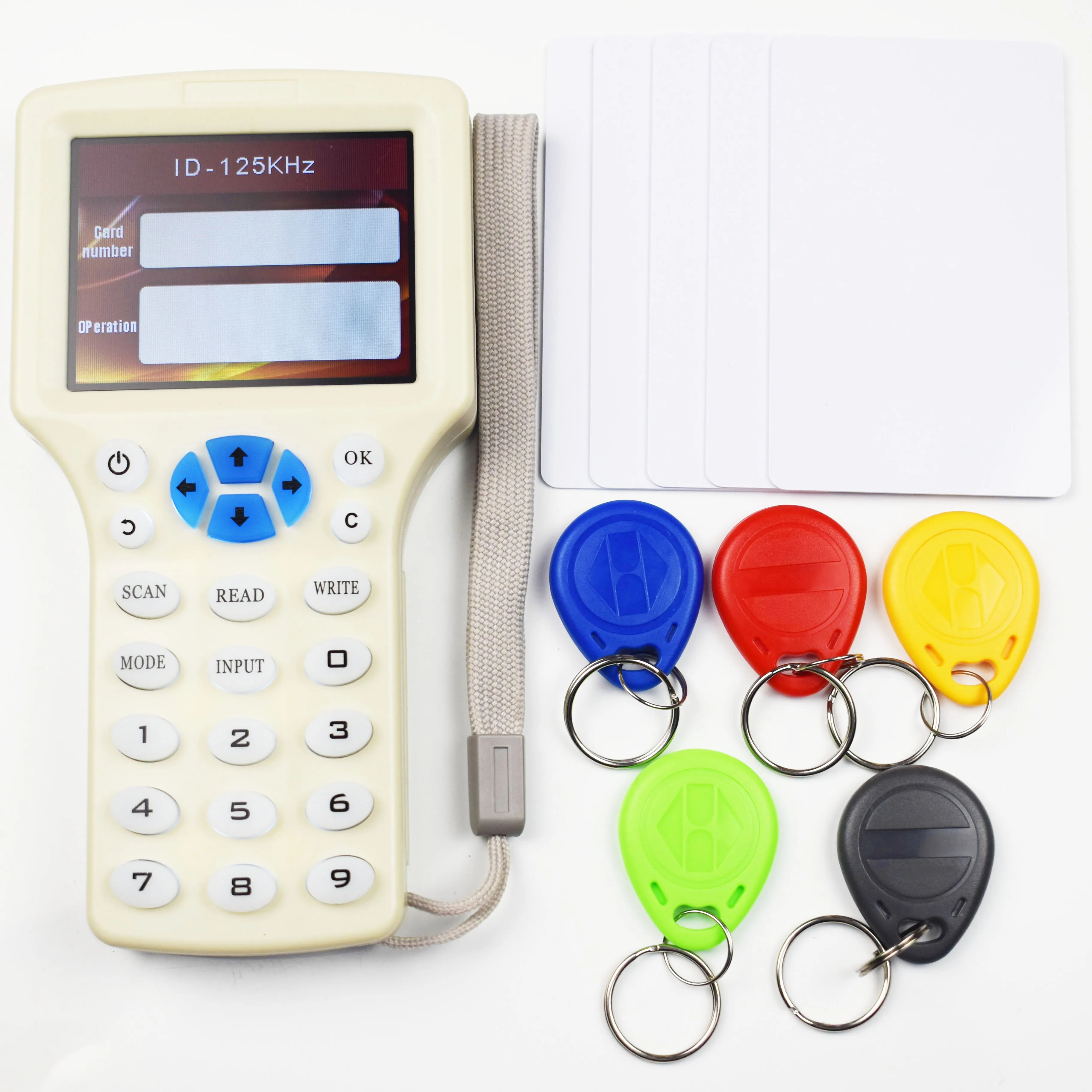 10 angleški Frekvenco (RFID) kopirni stroj Duplicator 125KHz Ključni Fob Bralnik NFC Pisatelj 13.56 MHz Šifrirana Programer USB tekočina iz Kopiraj Kartico Oznako