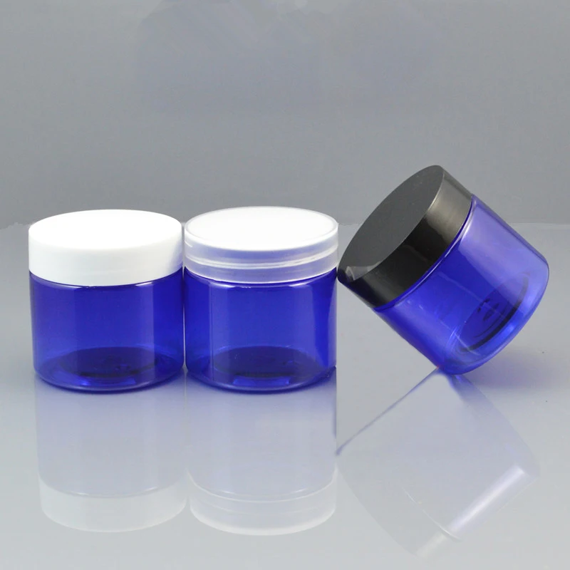 50pcs 50 g Prazno Majhne Plastične Kozmetične Steklenice, Kozarce, Posode Modra Za Shranjevanje modra Krema Tin Pot, Za Kožo Krema za Nail Art