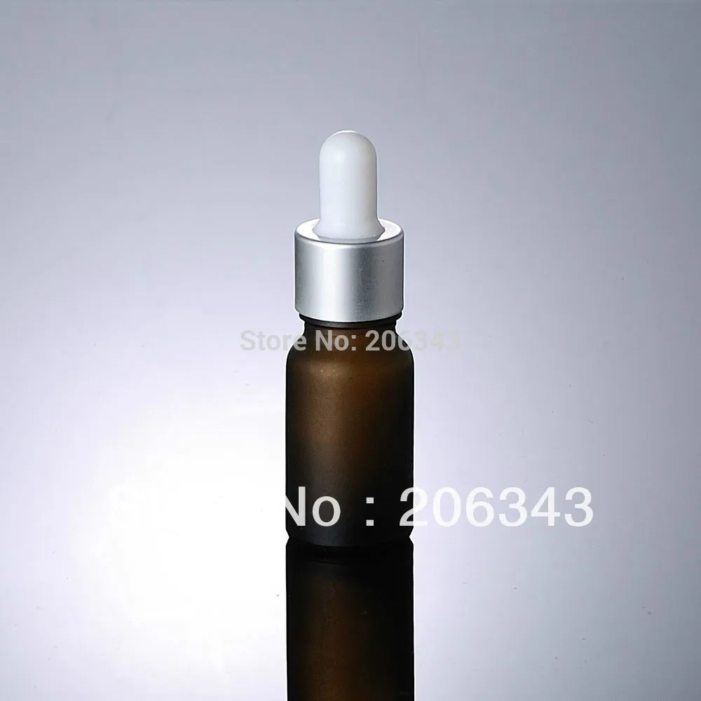 10 ml rjava motnega steklenico z mat ovratnik bele žarnice ,stekleno kapalko ,za cosmeticl embalaža