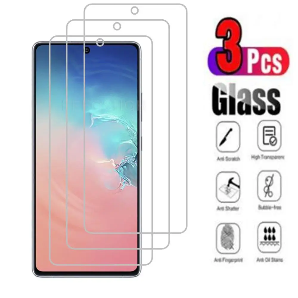 3Pcs 9H Zaščitna Kaljeno Steklo Za Samsung Galaxy S10 Lite Za 6,7