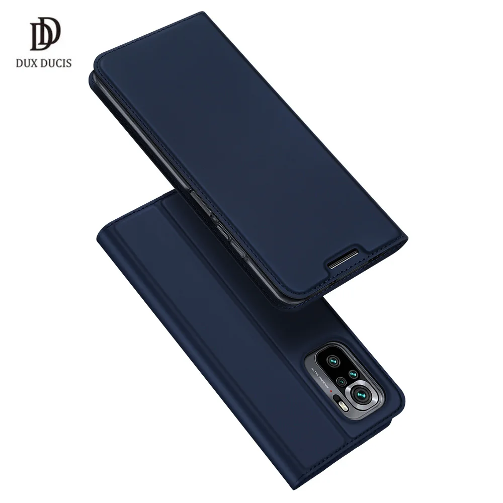 DUKS DUCIS Kože Pro Usnja Flip Case Za Xiaomi Redmi Opomba 10s Luksuzni Magnetni Denarnice Capa Knjigo Kritje Za Redmi Note10s Primerih