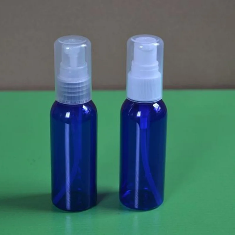 50 Kos/ Veliko 20ml 50 ml Modre Plastične Prazno Losjon Steklenico Make Up ponovno napolniti Steklenico Tuš Gel/Šampon Steklenice Prazne Tlačne Jar