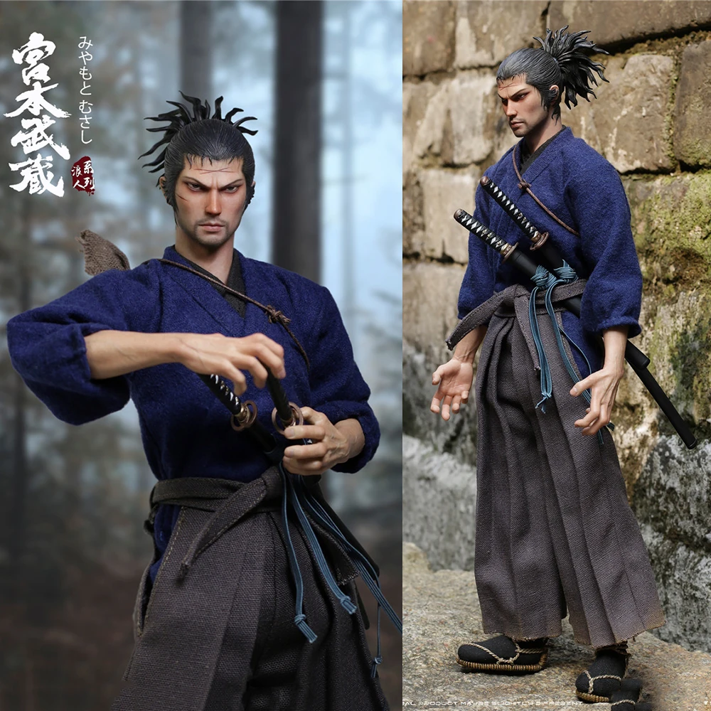 Na Zalogi ZGJKTOYS L-001 1/6 Miyamoto Musashi Slika z Zamenjavo Roko Model 12