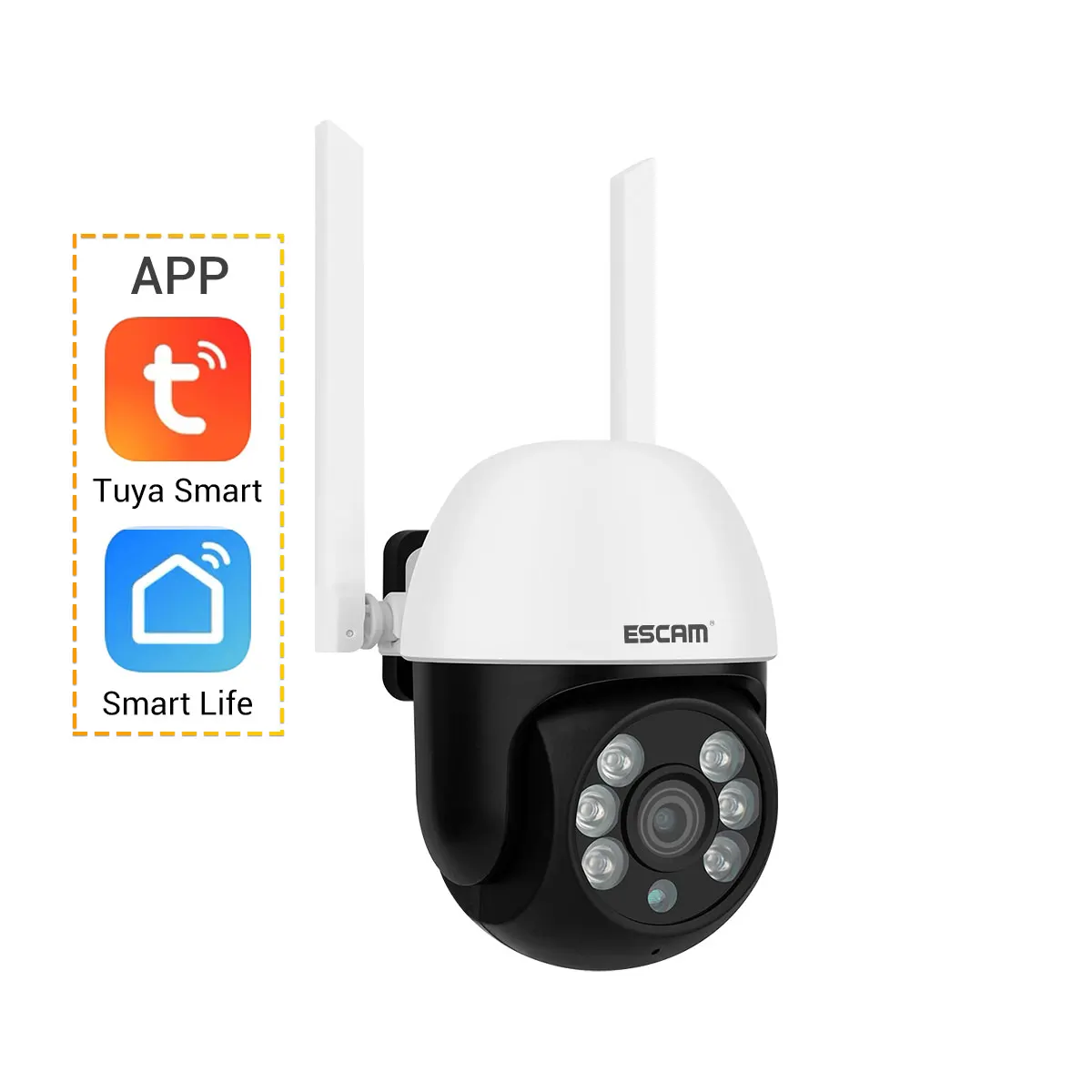 ESCAM TY110 Tuya APP 2MP 1080P Brezžični PTZ IP Dome Kamera AI Humanoid Zaznavanje Gibanja Home Security CCTV Baby Monitor