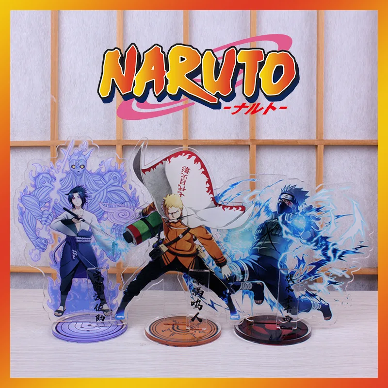Naruto Anime Številke Big Akril Stojalo Model Igrače, Risanke Uchiha Sasuke Itachi Dejanje Slika Desk Dekor Stoji Znak Igrače Darilo