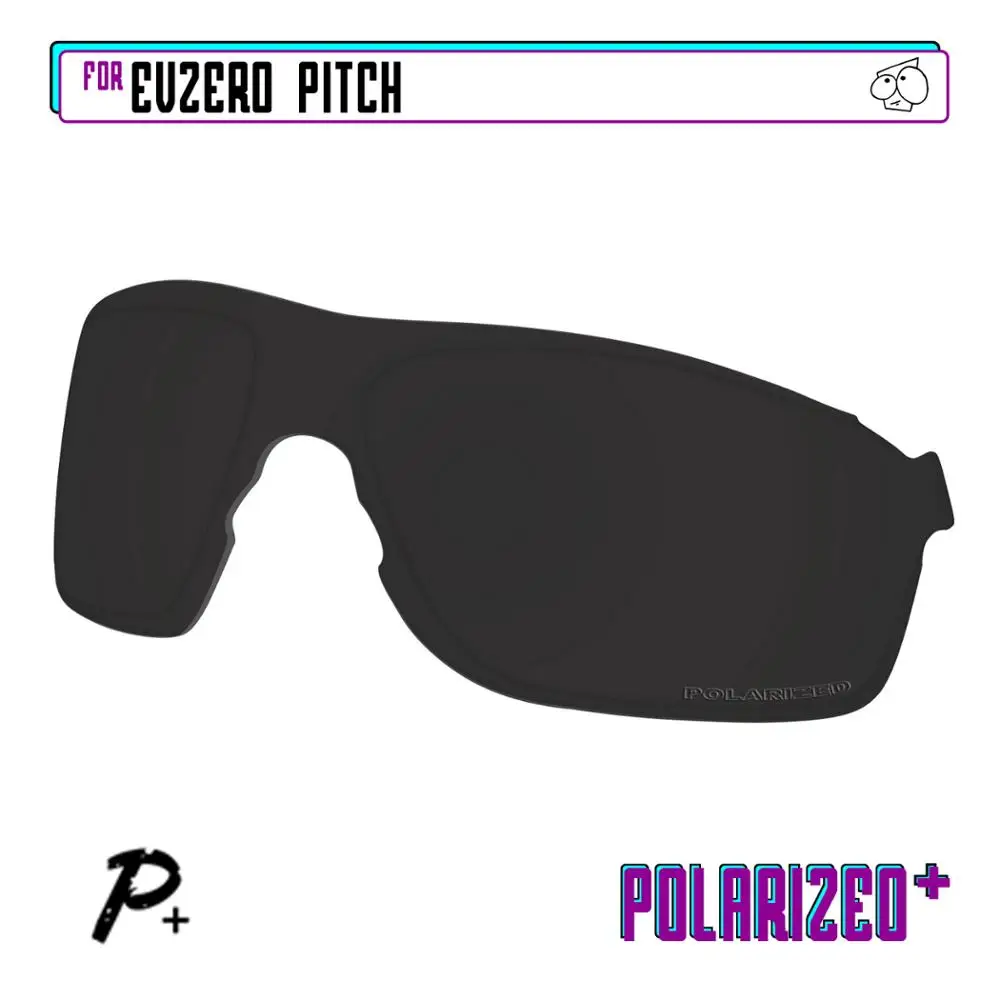 EZReplace Polarizirana Zamenjava Leč za - Oakley, EVZero Igrišču sončna Očala - Black P Plus
