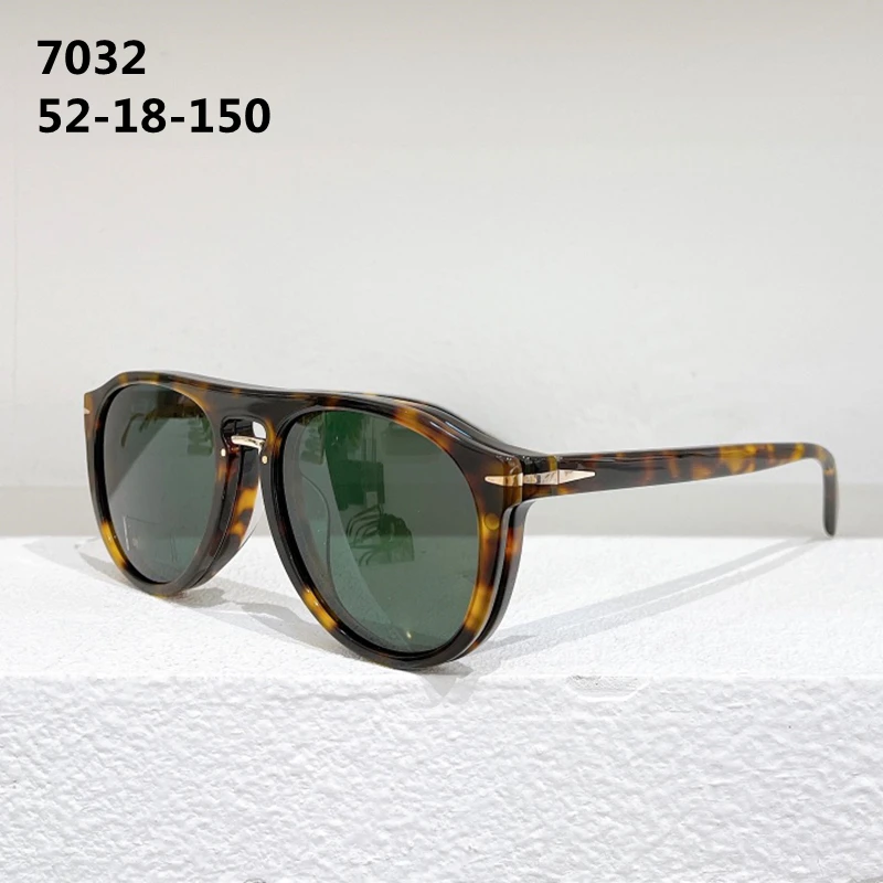 DB7032 Flip sončna Očala Moški Modni Acetat Luksuzni Original Sončna Očala Ženske Ročno Vintage Retro Očala z Embalažo