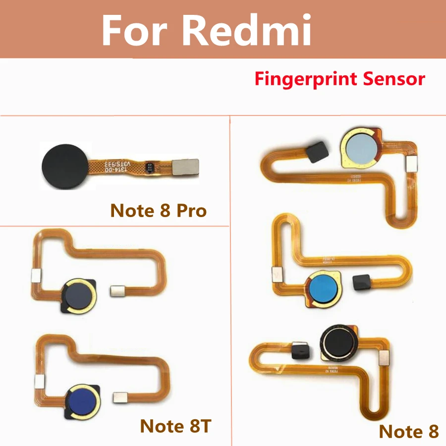 note8 Prstnih Senzor optični bralnik Dotik ID Povezavo z Matično ploščo Za Xiaomi Redmi Opomba 8 8T 8 Pro optični bralnik Prstnih Flex Kabel
