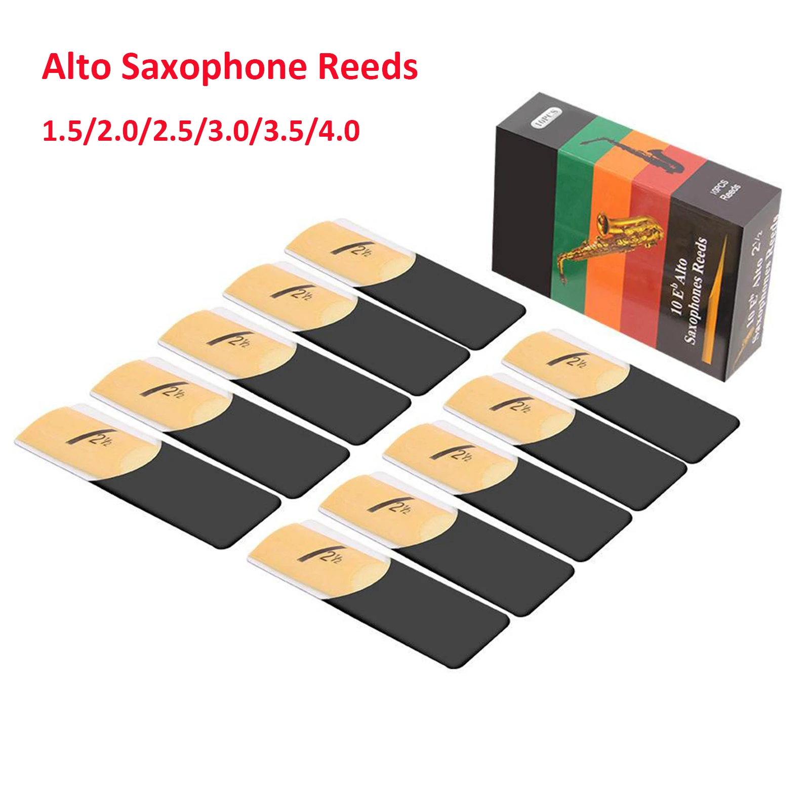 Alto Saksofon Trs 10-Pack-Gnome Papir Primeru Moč 1.5, 2.0, 2.5, 3.0, 3.5, 4.0