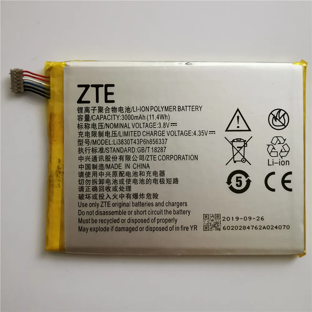 Original Za ZTE Li3830T43p6h856337 telefon baterija Za ZTE Blade S6 Lux V7/-C G719C N939St V5 Pro N939ST N939SC N939SD Baterije