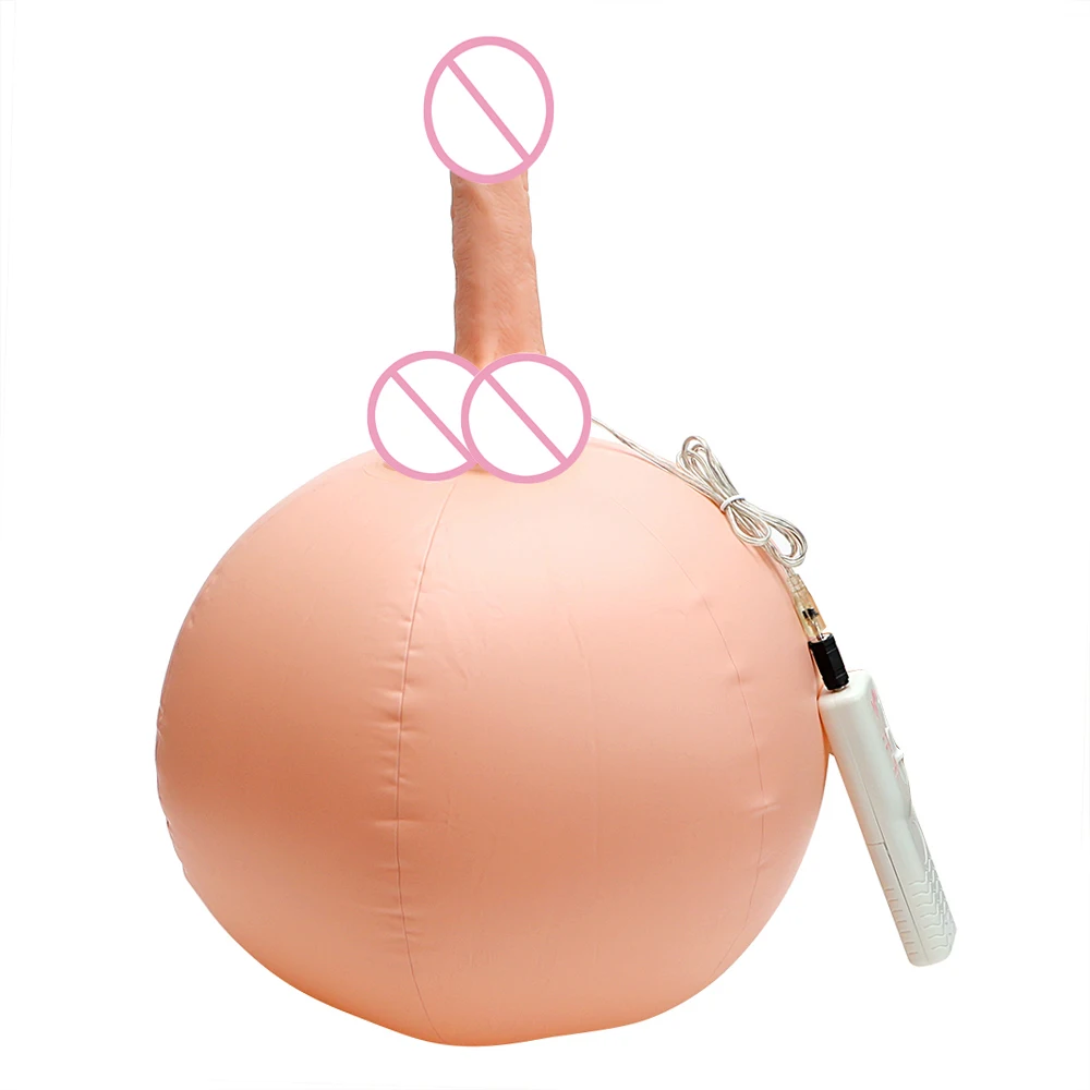 Ženska Masturbacija Ponaredek Penis Sex Shop Žogo, ki je Sedel Na Vibrator Sex Igrače za Ženske Napihljivi Umetni Dildo