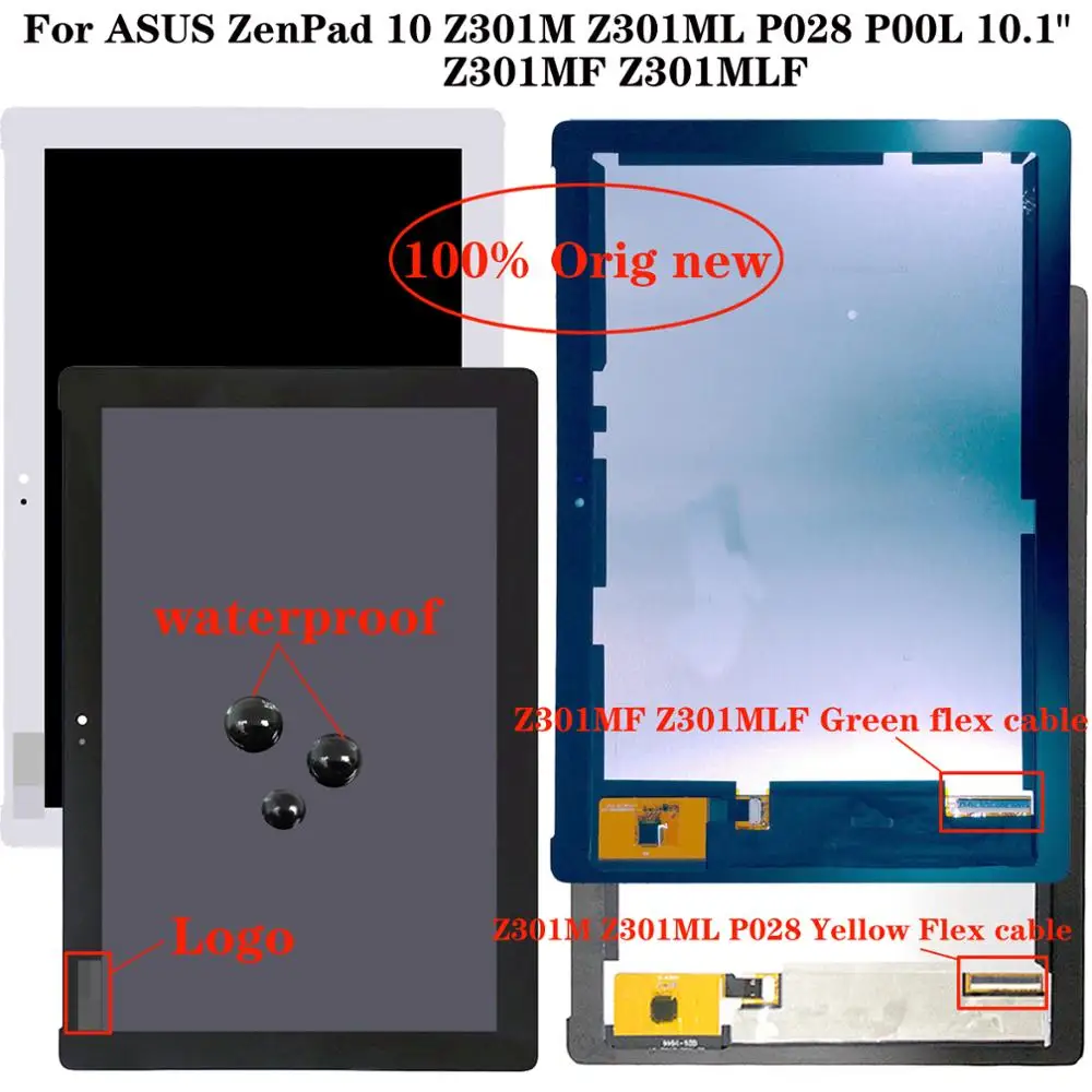 Shyueda Original AAA+ Za ASUS ZenPad 10 Z301M Z301ML P028 P00L 10.1