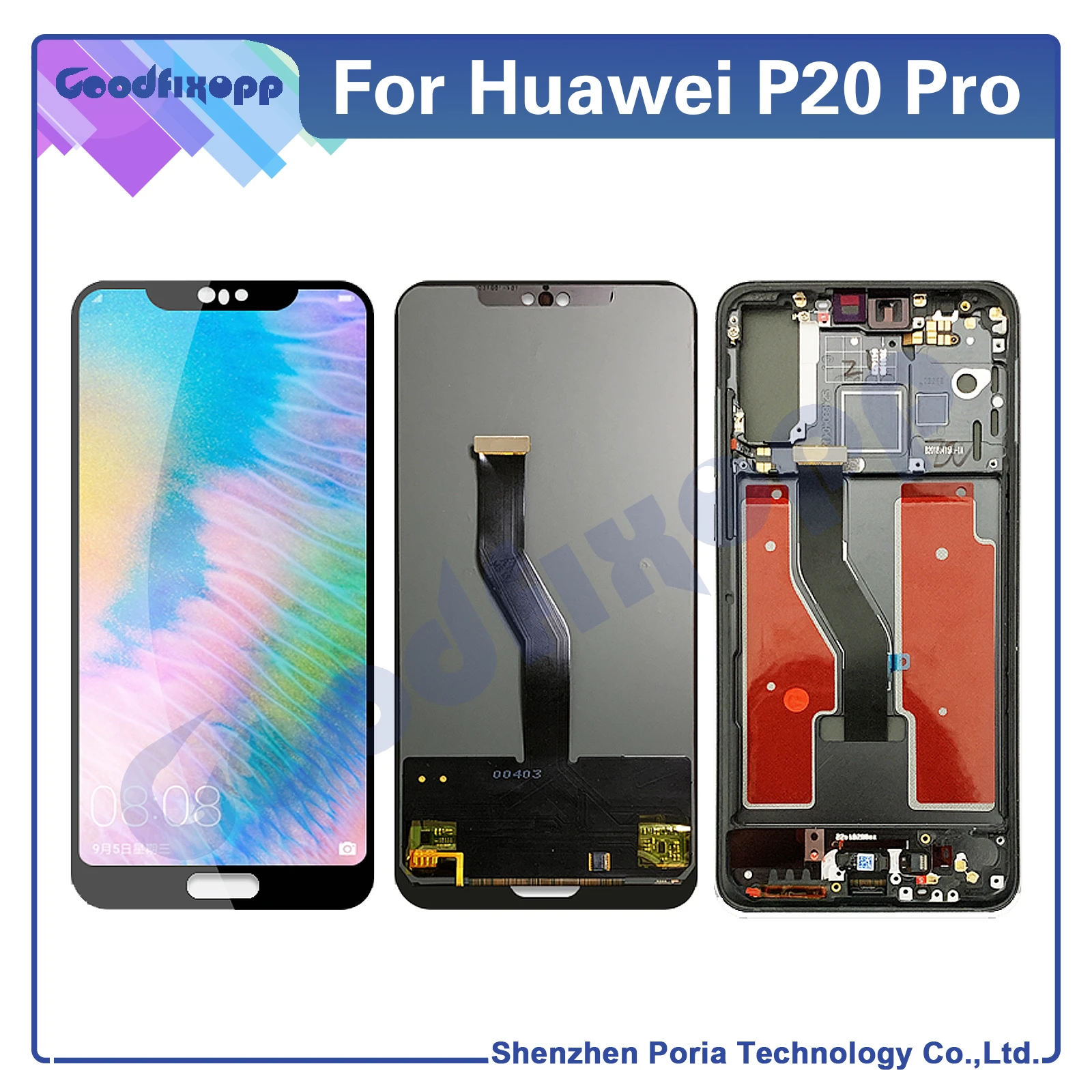 Za Huawei P20 Pro LCD-Zaslon Senzor za Zaslon na Dotik, Računalnike Zbora Za Huawei P20Pro CLT-L29C L09C AL01 Zaslona Zamenjava