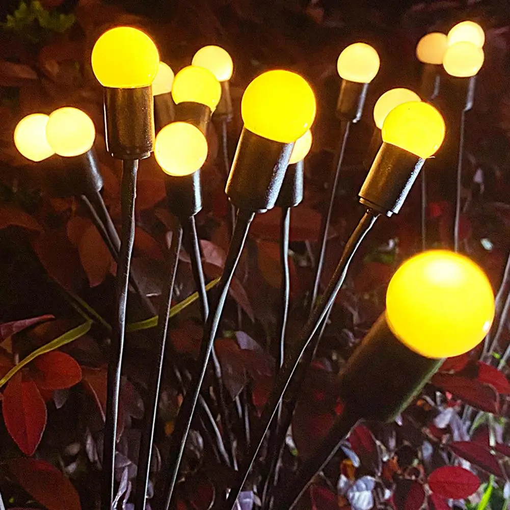 Sončne Svetilke Vodotesne Dekorativni Plastični Količki Solar Powered Firefly Luči Krajine, Terasi, Dvorišču, Vrt Dekor