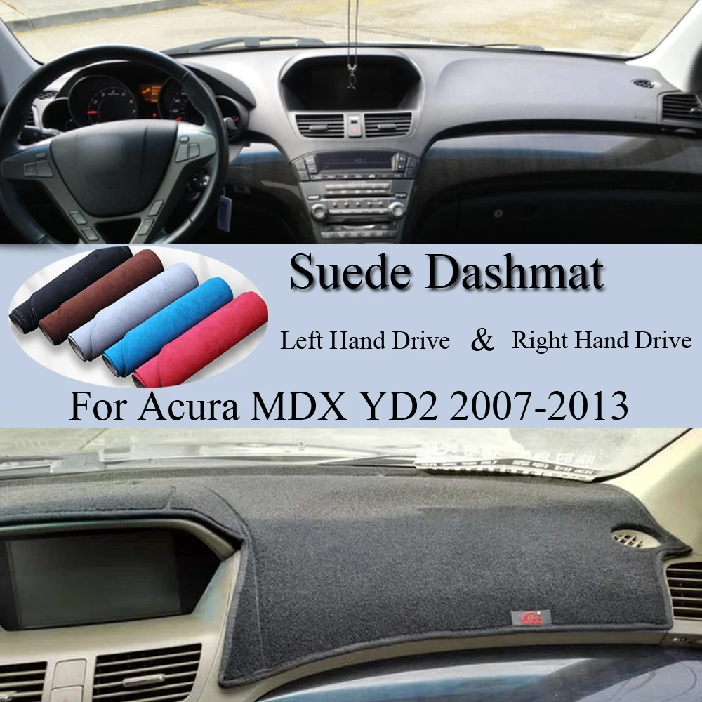 Za Acura MDX YD2 2007 2008 za obdobje 2009-2013 Antilop Usnja DashMat Dash Mat Pokrov nadzorna plošča Pad Dežnik Zaščitnik Preprogo Avto Opremo