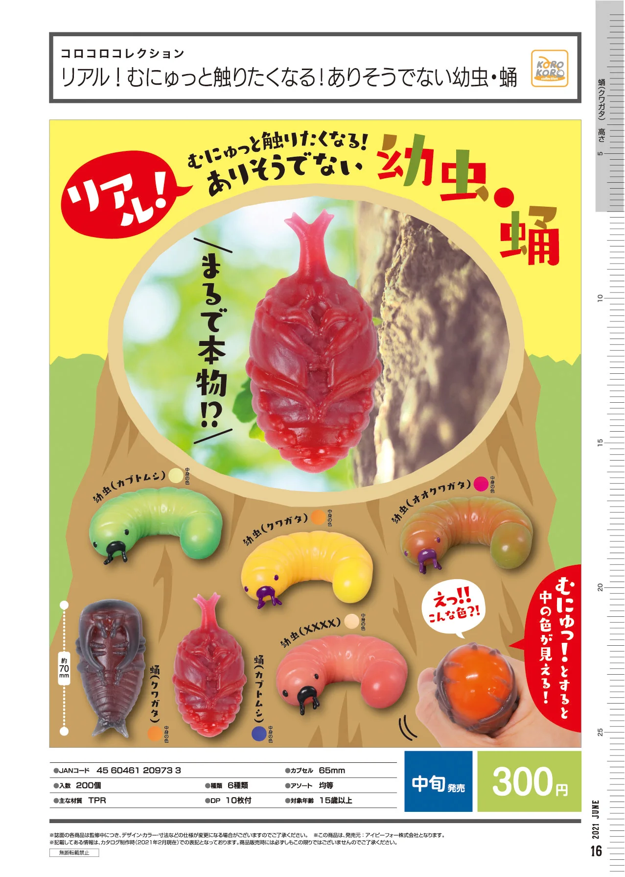 Japonska Ip4 Gashapon Kapsula Igrač, Žuželk, Pajkov Model Vinil Igrače Bitja Ilustracije Caterpillar Mlade Chrysalis