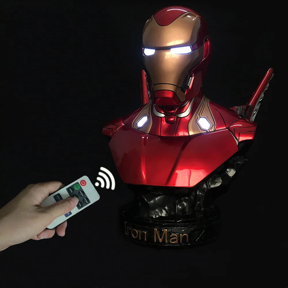 35 cm Marvel Super junak, Iron man, MK50 Znamko 50 bankrot Slika RC-daljinsko upravljanje LED Luči Smolo Kip superheroj GK Zbirka model