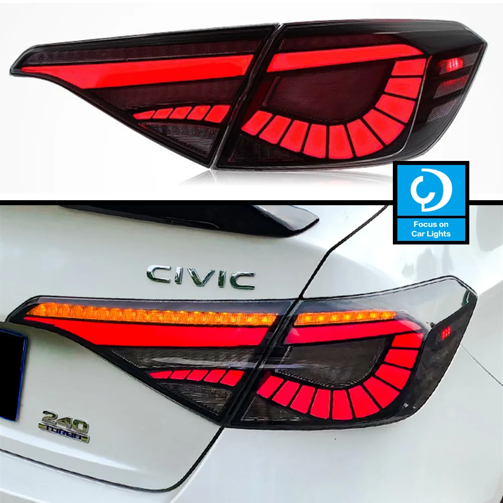 Zadnje luči Styling Za Honda Civic G11 LED 2022 11. Rep Svetlobe LED DRL Teče Signal Zavore Vzvratno Parkiranje Svetilnik Faceli