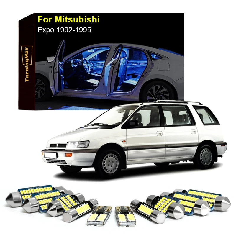 Canbus Notranje Razsvetljave, LED Žarnice Kit Paket Za Mitsubishi Expo 1992-1995 Zemljevid Dome Trunk Luči Notranje Sijalke Dodatki za avtomobile