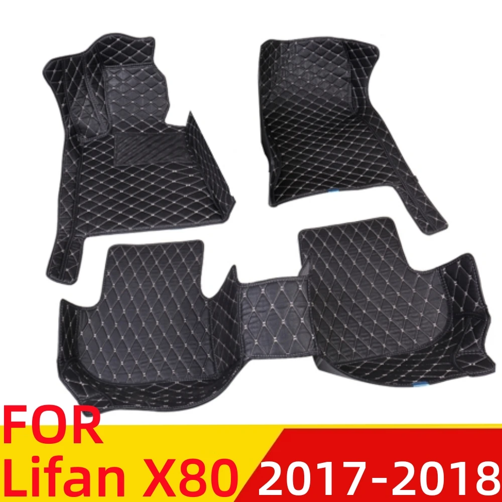 Avto predpražnike Za Lifan X80 2017 2018 Nepremočljiva XPE Usnje po Meri Fit Spredaj & Zadaj FloorLiner Kritje Auto Deli Mat Preprogo