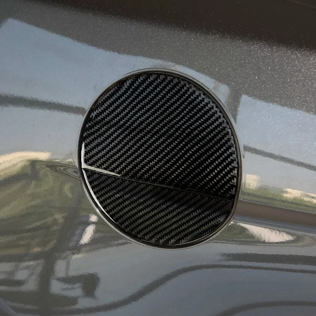 Resnično Ogljikovih Vlaken Za Ford Mustang 2015-2020 Avto Zunaj rezervoar za gorivo skp Zajema Trim Avto Styling Nalepka