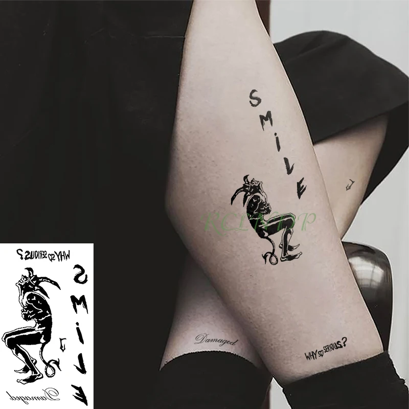 Nepremočljiva Začasni Tattoo Nalepke pismo tatto flash tattoo ponaredek tetovaže za moške, ženske lady